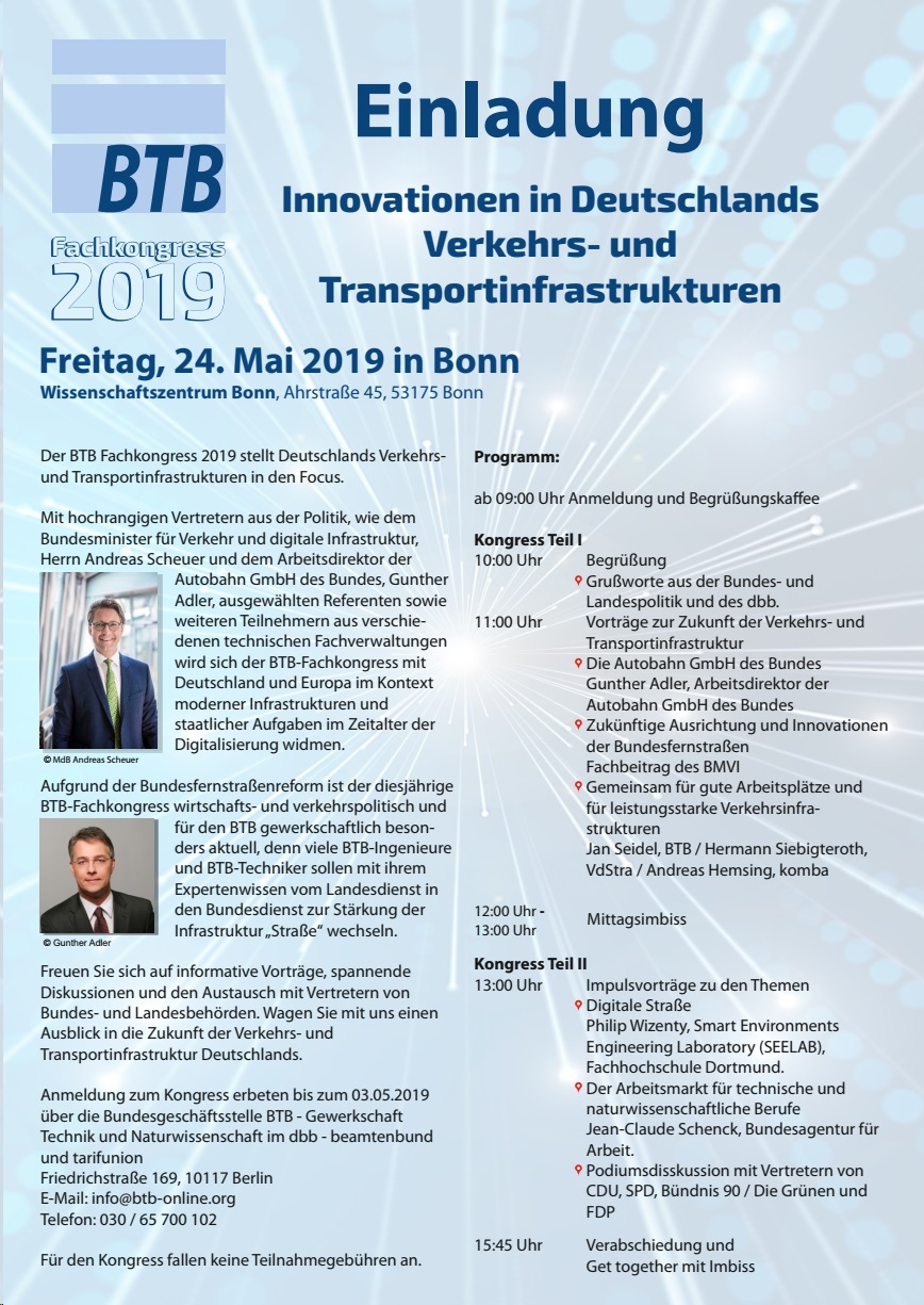 BTB Fachkongress 2019 Einladung Programm